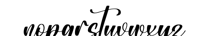 Calistora Italic Font LOWERCASE