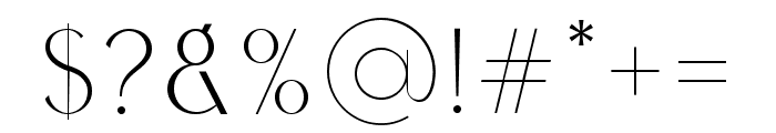 Calleo Extra Light Font OTHER CHARS