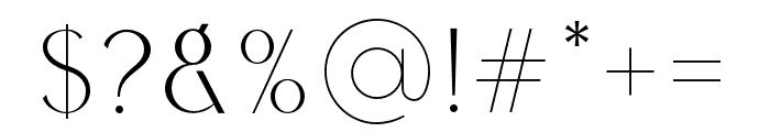 Calleo-ExtraLight Font OTHER CHARS