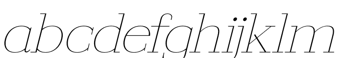 Callidora Italic Font LOWERCASE