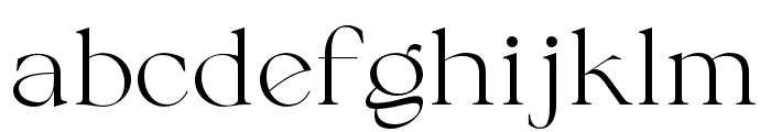 Calliga Regular Font LOWERCASE