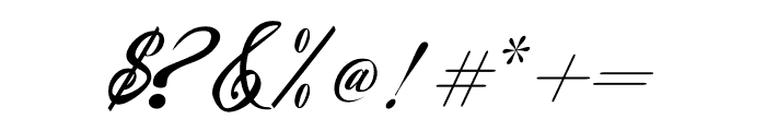 Calligata Script Font OTHER CHARS
