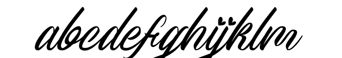 Calligata Script Font LOWERCASE