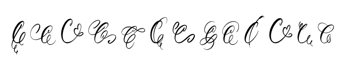 Calligra Monogram Font Font UPPERCASE