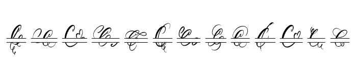 Calligra Monogram Font Font LOWERCASE