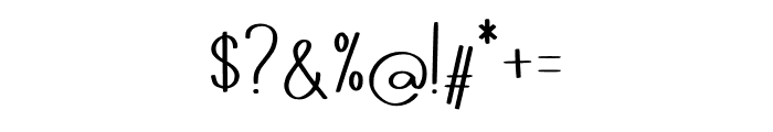 Calligrafy Font OTHER CHARS
