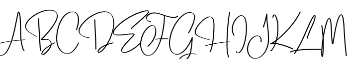 Calligrafy Font UPPERCASE