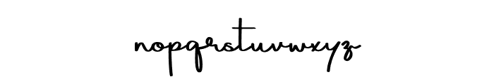 Calligrafy Font LOWERCASE