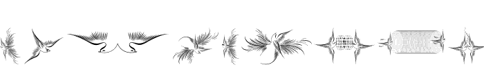 CalligraphicBirds Two Font OTHER CHARS