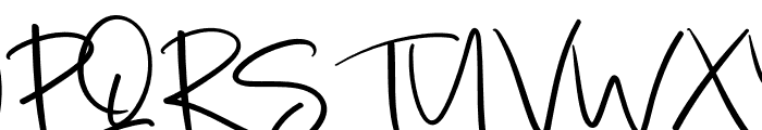 Calligraphy Signatur Font UPPERCASE