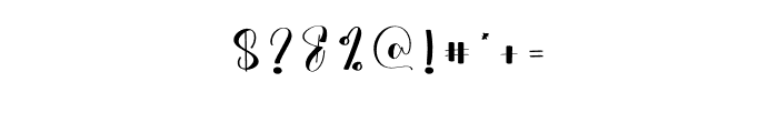 Calligraphy1 Font OTHER CHARS