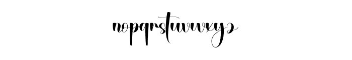Calligraphy1 Font LOWERCASE