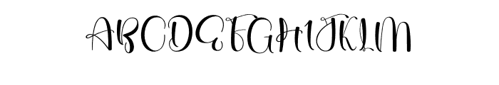 Calligraphys Font UPPERCASE