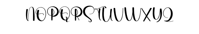 Calligraphys Font UPPERCASE