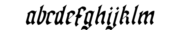 Callimathy Thin Italic Font LOWERCASE
