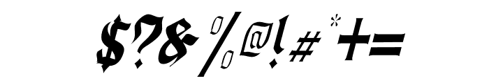 Callimathy-ThinItalic Font OTHER CHARS