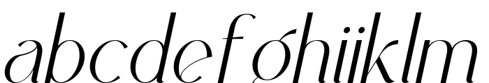 Callingstone Italic Font LOWERCASE