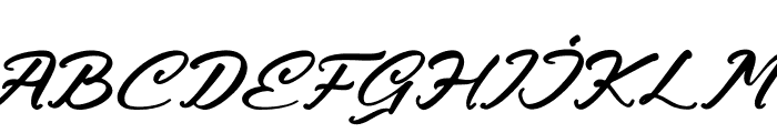 Callisya Novelyn Italic Font UPPERCASE
