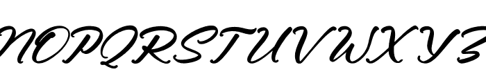 Callisya Novelyn Italic Font UPPERCASE