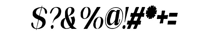 Callivora Condensed Italic Font OTHER CHARS