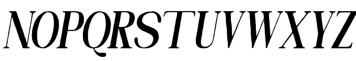 Callivora Condensed Italic Font UPPERCASE