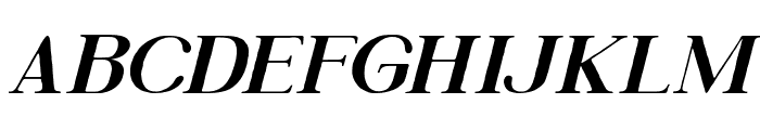 Callivora Expanded Italic Font UPPERCASE