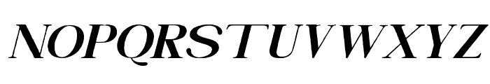 Callivora Expanded Italic Font UPPERCASE