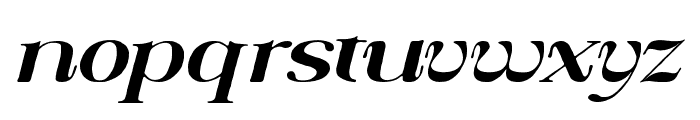Callivora Expanded Italic Font LOWERCASE