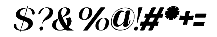 Callivora Italic Font OTHER CHARS