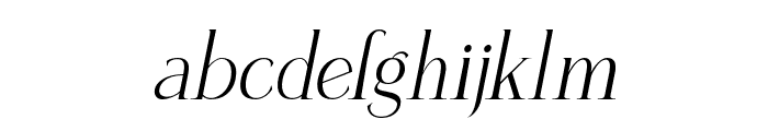 Callysthenes Italic Font LOWERCASE