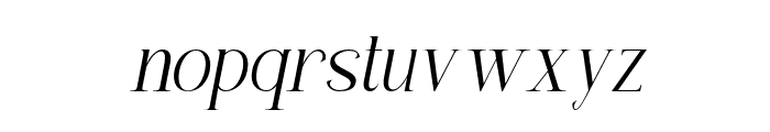 Callysthenes Italic Font LOWERCASE