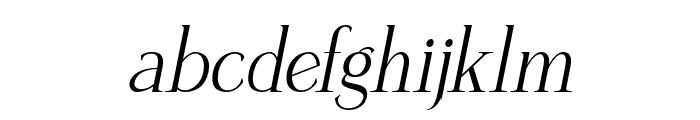 Callysthenes Semi Bold Italic Font LOWERCASE