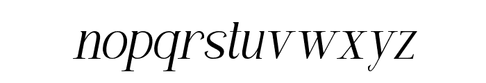 Callysthenes Semi Bold Italic Font LOWERCASE