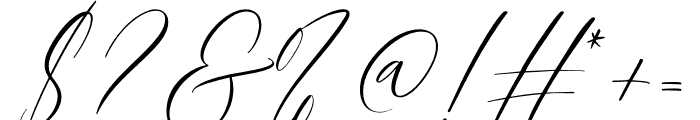 Calm Lovely Script Font OTHER CHARS