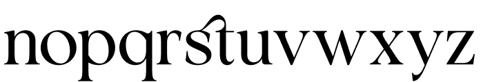 Calm Lovely Serif Font LOWERCASE