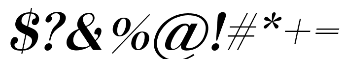 Calton Elegance Sans Italic Font OTHER CHARS