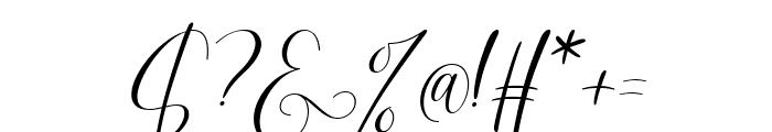Camalia Amira Italic Font OTHER CHARS