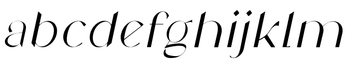 Camelia Italic Font LOWERCASE