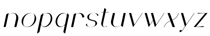 Camelia Italic Font LOWERCASE