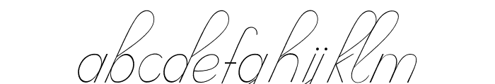 Camelia script Font LOWERCASE