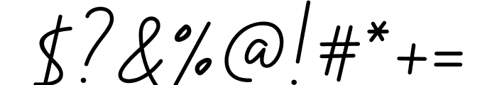 Camellia Signature Font OTHER CHARS