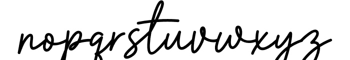 Camellia Signature Font LOWERCASE