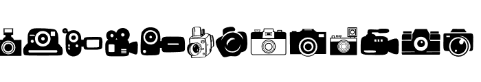 Camera Bundle Font UPPERCASE