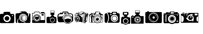 Camera Bundle Font UPPERCASE