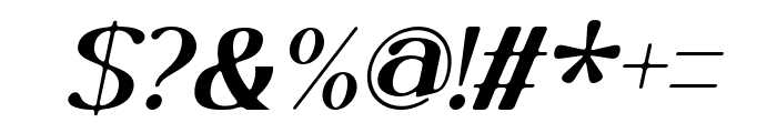 Cameuron Italic Font OTHER CHARS