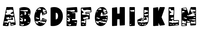 Camouflage Bold Regular Font LOWERCASE