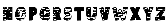 Camouflage Bold Regular Font LOWERCASE