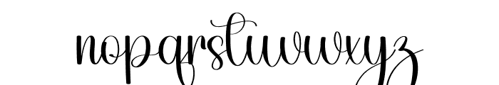 Camping Wedding Font LOWERCASE
