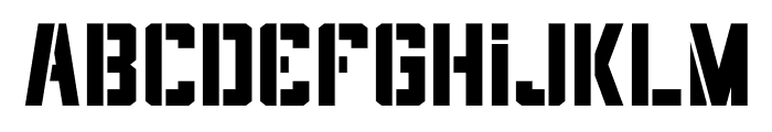 Candelen Stancil Bold Font LOWERCASE