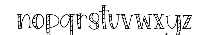 Candy Cane Cutie Font LOWERCASE